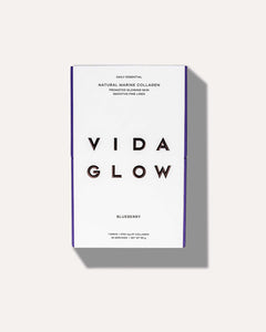 Vida Glow Natural Marine Collagen Sachets Blueberry